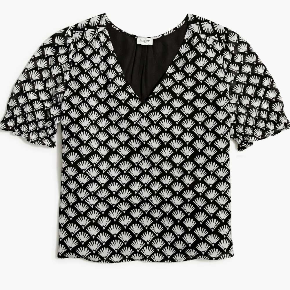 EUC - J.Crew Woman's Print Top
